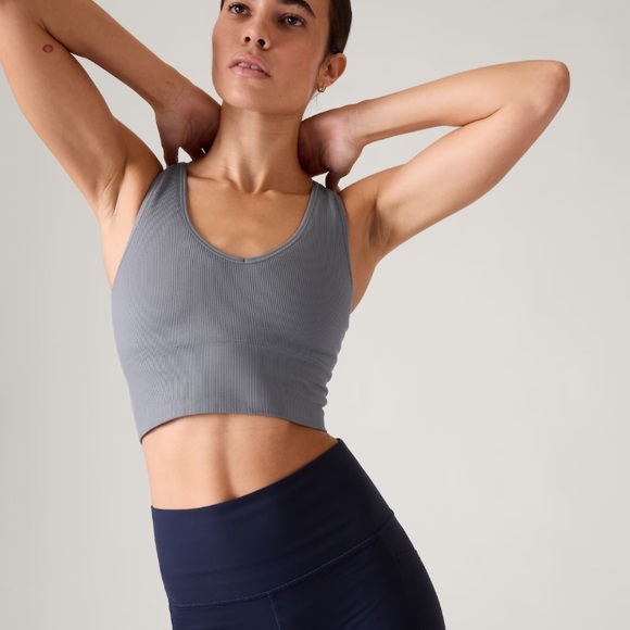 NWOT Athleta Aurora Seamless Crop Rib Tank - Picture 4 of 9